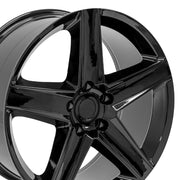 OE Wheels JP06 20x9 5x127 34.75et Gloss Black Wheel SET