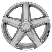 OE Wheels JP06 20x9 5x127 Chrome Wheels 265-50-20 Goodyear Fortera HL Tires SET