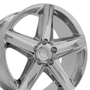 OE Wheels JP06 20x9 5x127 34.75et Chrome Wheel SET