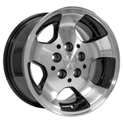 OE Wheels JP08 15x8 5x114.3 25.4et Gloss Black Machined Wheel SET