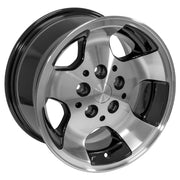15x8 JP08 Gloss Black Machined - 5x114.3 +25.4ET