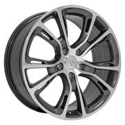 Set(4) 20x8.5 JP16 Gloss Gunmetal Machined - 5x127 +42ET
