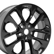 Set(4) 20x8 JP26 Gloss Black - 5x127 +44.45ET