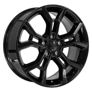 Set(4) 20x8.5 JP29 Gloss Black - 5x127 +50ET with 265/50r20 Goodyear Fortera HL Tires &amp; TPMS
