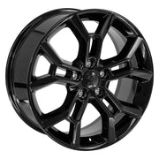 Set(5) 20x8.5 JP29 Gloss Black - 5x127 +50ET