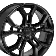 OE Wheels JP29 20x8.5 5x127 50et Satin Black Wheel SET