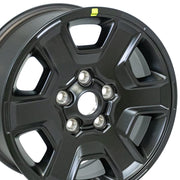 Set(5) 17x7.5 JP32 Satin Black - 5x127 +37.17ET