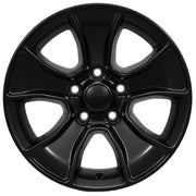 Set(4) 17x7.5 JP33 Satin Black - 5x127 +12ET