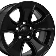 Set(4) 17x7.5 JP33 Satin Black - 5x127 +12ET