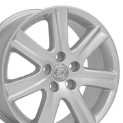 OE Wheels LX12 17x7 5x114.3 45et Gloss Silver Wheel SET