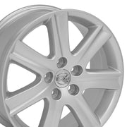 OE Wheels LX12 17x7 5x114.3 45et Gloss Silver Wheel SET