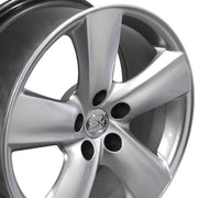 OE Wheels LX19 18x8 5x114.3 Gloss Hyper Silver Wheels 245-40-18 Ironman iMove GEN 3 Tires SET