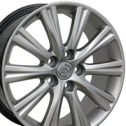 OE Wheels LX43 17x7 5x114.3 45et Gloss Hyper Silver Wheel SET