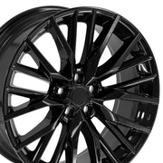 Set(4) 20x8 LX59 Gloss Black - 5x114.3 +30ET