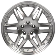 OE Wheels MB09 18x8.5 5x112 35et Gloss Silver Machined Wheel SET