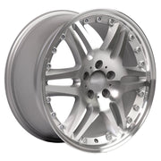 OE Wheels MB09 18x8.5 5x112 35et Gloss Silver Machined Wheel SET