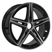 Set(4) 18x7.5 MB32 Gloss Black Machined - 5x112 +49ET