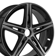 Set(4) 18x7.5 MB32 Gloss Black Machined - 5x112 +49ET