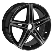 Set(4) 18x7.5 MB32 Gloss Black Machined - 5x112 +49ET