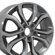 Set(4) 17x7 MB34 Gloss Gunmetal Machined - 5x112 +48.5ET