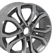 17x7 MB34 Gloss Gunmetal Machined - 5x112 +48.5ET