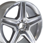 Set(4) 20x9 MB35 Gloss Silver Machined - 5x112 +57ET