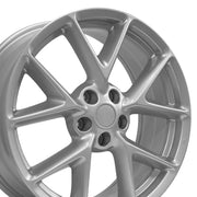 Set(4) 19x8 NS20 Gloss Silver - 5x114.3 +50ET