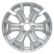Set(4) 20x7.5 NS32 Gloss Silver Machined - 6x139.7 +50ET with 275/55r20 TBB TS-37 AT Tires