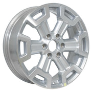 Set(4) 20x7.5 NS32 Gloss Silver Machined - 6x139.7 +50ET with 275/55r20 TBB TS-37 AT Tires &amp; TPMS