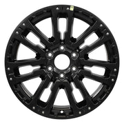 Set(4) 20x8 NS33 Satin Black - 6x139.7 +23ET with 275/55r20 Bridgestone Dueler Alenza HL Plus Tires