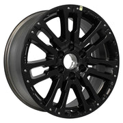 Set(4) 20x8 NS33 Satin Black - 6x139.7 +23ET with 275/55r20 TBB TS-37 AT Tires &amp; TPMS