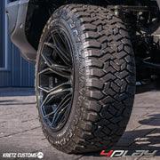 RAM 1500 REBEL 4PLAY WHEELS RIMS 4P83 22X12 35X12.5X22 FURY TIRES 6 INCH ROUGH COUNTRY LIFT BY KRIETZ CUSTOMS