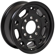 Set(4) 16x6.5 CV82 Satin Black - 8x165.1 +28ET with 245/75r16 Ironman All Country A/T Tires