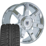 Set(4) 22x9 CA80 Chrome - 6x139.7 +31ET with 285/45r22 Ironman iMove GEN 2 SUV Tires