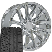 Set(4) 20x9 CA90 Chrome - 6x139.7 +28ET with 275/55r20 Ironman iMove GEN 2 SUV Tires