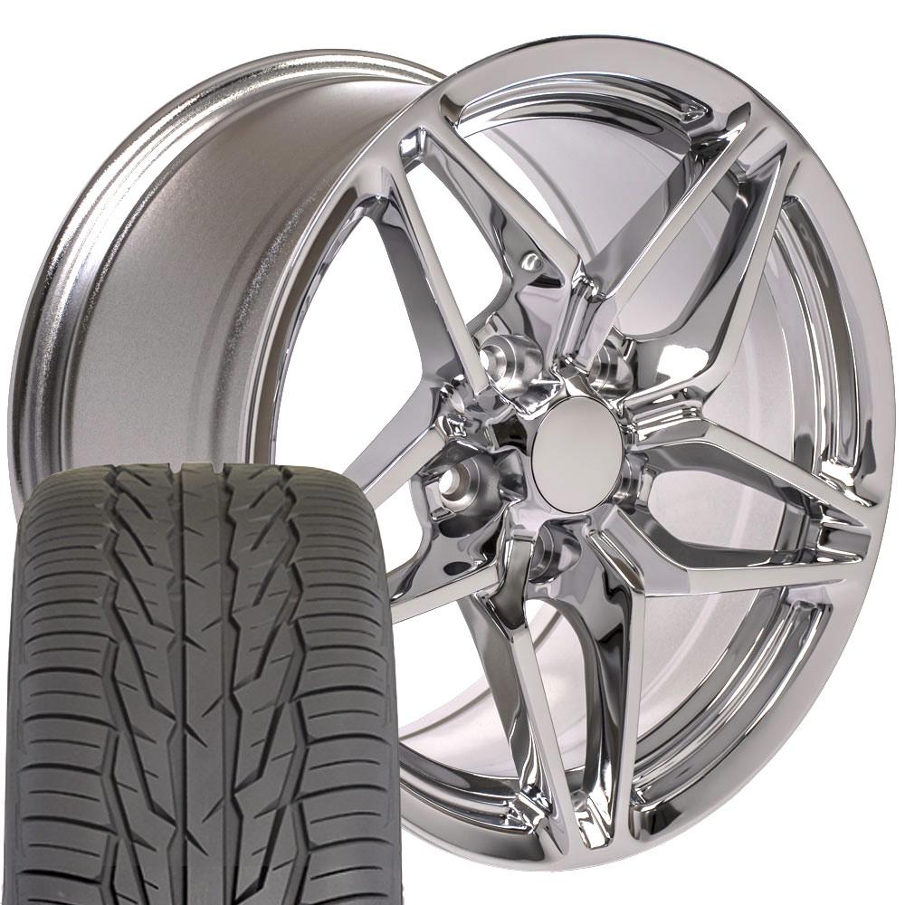 C73 Rims Corvette Rims and Tires C7 ZR1 Rims CV31 Chrome Corvette Wheels and ...
