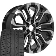 Set(4) 20x9 CV42 Gloss Gunmetal Machined - 6x139.7 +28ET with 275/55r20 Ironman iMove GEN 2 SUV Tires