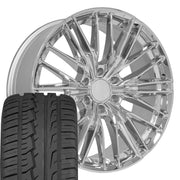 Set(4) 22x9 CV72 Chrome - 6x139.7 +18ET with 285/45r22 Ironman iMove GEN 2 SUV Tires