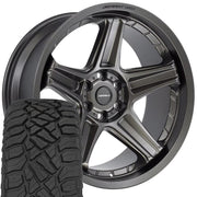 DEFIANT DF07 22x10 6x139.7 Satin Bronze Wheels 285-45-22 Sailun TerraMax RT Tires SET