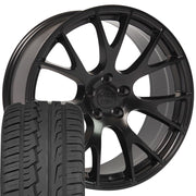 Set(4) 22x10 DG69 Satin Black - 5x139.7 +25ET with 285/45r22 Ironman iMove GEN 2 SUV Tires