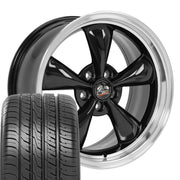 OE Wheels FR01 18x9 5x114.3 Gloss Black Machined Lip Wheels 245-40-18 Ironman iMove GEN 3 Tires SET