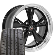 OE Wheels FR01 18x9 5x114.3 Gloss Black Machined Lip Wheels 245-40-18 Ironman iMove GEN 2 Tires SET