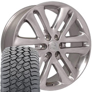 Set(4) 22x9 FR76 Polished - 6x135 +44ET with 285/45r22 Sailun TerraMax AT2 Tires