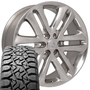 Set(4) 22x9 FR76 Polished - 6x135 +44ET with 33x12.50r22 TBB TS-57 RT Tires