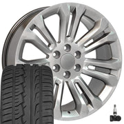 Set(4) 22x9 CV43 Gloss Hyper Black - 6x139.7 +24ET with 285/45r22 Ironman iMove GEN 2 SUV Tires &amp; TPMS