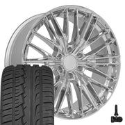 Set(4) 22x9 CV72 Chrome - 6x139.7 +18ET with 285/45r22 Ironman iMove GEN 2 SUV Tires &amp; TPMS