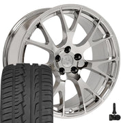 Set(4) 22x10 DG69 Chrome - 5x139.7 +25ET with 285/45r22 Ironman iMove GEN 2 SUV Tires &amp; TPMS
