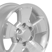 OE Wheels TY09 17x7.5 6x139.7 30et Gloss Silver Machined Wheel SET