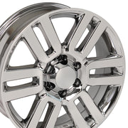 OE Wheels TY10 20x7 6x139.7 15et Chrome Wheel SET
