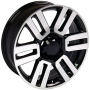 20x7 TY10 Gloss Black Machined - 6x139.7 +15ET